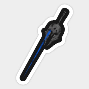 Spartan blue stripe Sticker